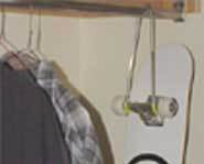 The Skateboard hangar can fit in your closet, in your locker or on your wall.