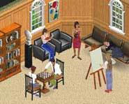Your Sim dude has a hot date.