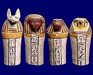 Mummies organs were put in these!