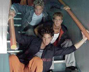 B4-4 the boy band: pic of Ryan, Dan and Ohad.