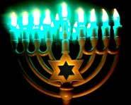 There is one candle for every day of the holiday.