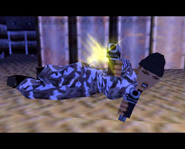 Lara Croft, action game heroine.