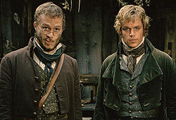 Heath Ledger and Matt Damon star in The Brothers Grimm.