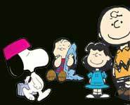 Just a few of the characters Charles Schulz created: Charlie Brown, Lucy, Linus & Snoopy.