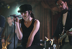 Ashlee Simpson plays a struggling actress/singer in Undiscovered.