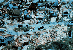 The aftermath of a deadly hurricane.