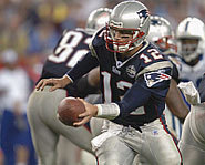 Picture of quarterback, Tom Brady, of the New England Patriots.