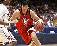 Picture of Australian basketball player, Andrew Bogut, the number one draft pick of the Milwaukee Bucks.