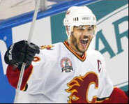 Photo of Jarome Iginla of the Calgary Flames.
