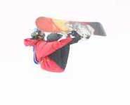Snowboarder gets big air at the 2001 Winter X Games.