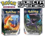 We review the new Pokemon card game EX Delta Species set and starter decks!