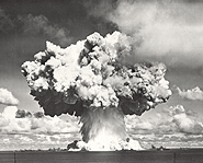 The US dropped two atomic bombs on Hiroshima and Nagasaki in efforts to make the Japanese surrender.
