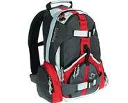 Burton's Youth Day Hiker is a snowboarding backpack with space for your board, CDs and tons of other stuff.