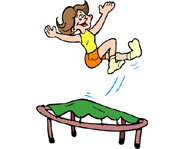 Trampolining is a good form of exercise for kids.