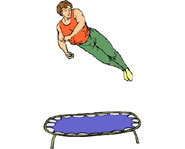 Trampoline is a sport that helps develop coordination, muscle strength and body control.