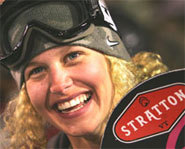 Photo of US pro snowboarder, Lindsey Jacobellis.