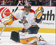 Photo of goalie, Roberto Luongo, of the Florida Panthers.