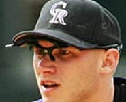 Photo of Colorado Rockies shortstop, Clint Barmes.