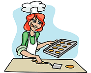Bake some heart-shaped cookies and cupcakes.