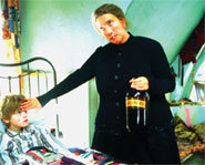 Picture of Emma Thompson in the movie, Nanny McPhee.