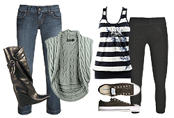 Vests and stripes are hot for 2006.