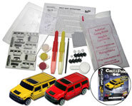 Krazy Cars are model cars that you can cast and paint yourself.