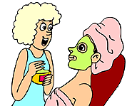 Give each other facials, manicures and pedicures at your spa party!