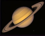 Saturn and all 18 of its moons.