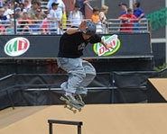 Photo of skateboarder at the X Games.