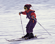 Skiing on spring break.