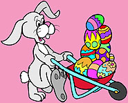 Sometimes, the Easter Bunny needs a big cart to load all those chocolate eggs.