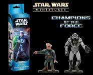 We have exclusive sneak-peek previews of the Star Wars Miniatures: Champions of the Force expansion set!