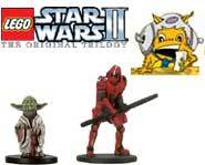 We have the scoop on LEGO Star Wars II and the Star Wars Miniatures: Champions of the Force expansion set from Wizards!