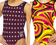 Picture of GK Elite Sportswear gymnastics leotards.
