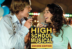 Zac Efron and Vanessa Anne Hudgens star in the Disney Channel movie, High School Musical.