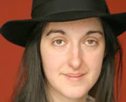 Frances Hardinge is rarely seen with out her black hat.