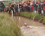 Picture of the World Bog Snokeling Championships in Wales.