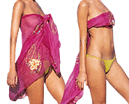 Tie the sarong into a dress or a top!