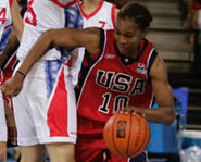 Photo of WNBA basketball star, Tamika Catchings.