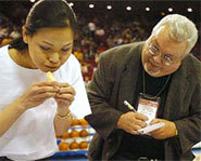 Picture of female competitive eater, Sonya Thomas.
