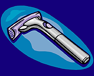 Use shaving cream or shaving gel with a regular razor blade, not soap.