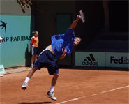 Photo of Philip Bester at the 2006 French Open.