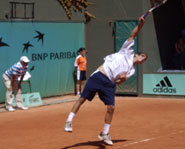 Picture of Philip Bester at the 2006 French Open.
