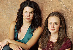 Lauren Graham and Alexis Bledel star in the primetime drama, The Gilmore Girls.