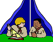Boy Scouts do all sorts of fun things like camping, canoeing and fishing.