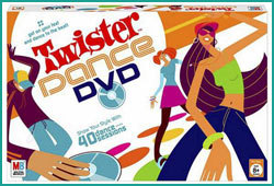 Plan a dance off for your next sleepover with the Twister Dance DVD board game.