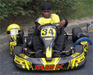 Photo of teen kart racer, Levon Bates Jr.