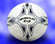 Picture of the Spalding Never Flat Soccer Ball.