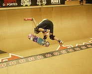 Picture of skateboarder, Lyn-Z Adams Hawkins at the X Games