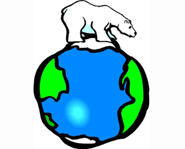 Earth's polar ice caps are shrinking.